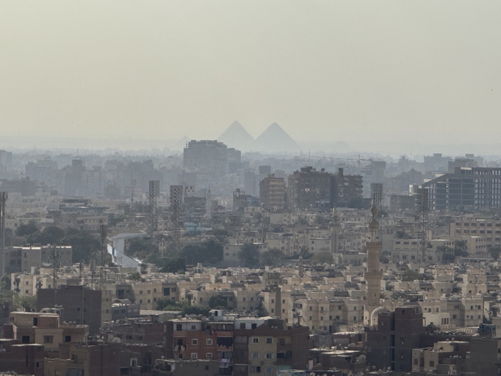 Blick nach Gizeh