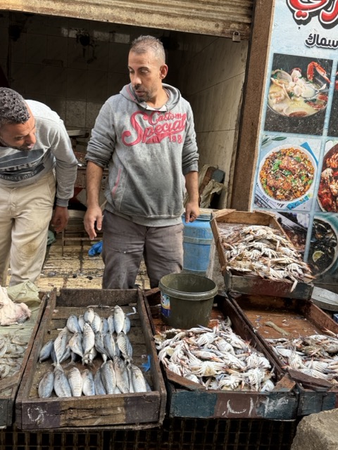 Fischmarkt Verkäufer